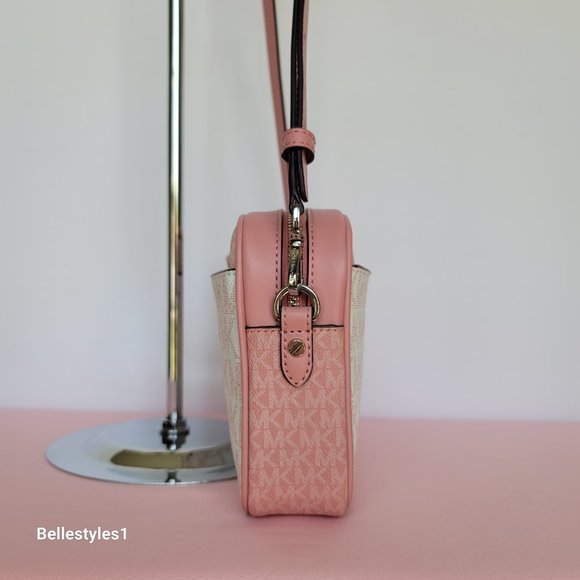 MICHAEL KORS Signature Logo Jet Set Charm Large East West Camera Crossbody⭐ - Picture 10 of 16
